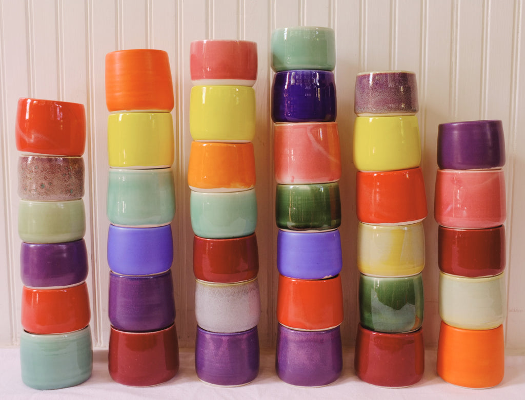 Three Colorful Cups